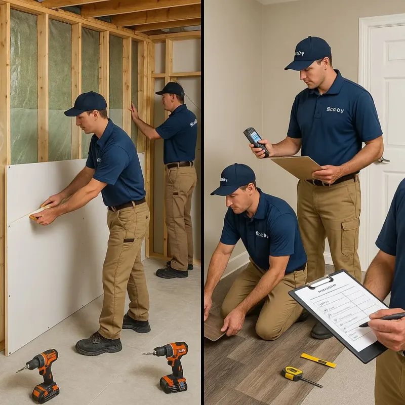 Repairs and Reconstruction process in Oakland, ME